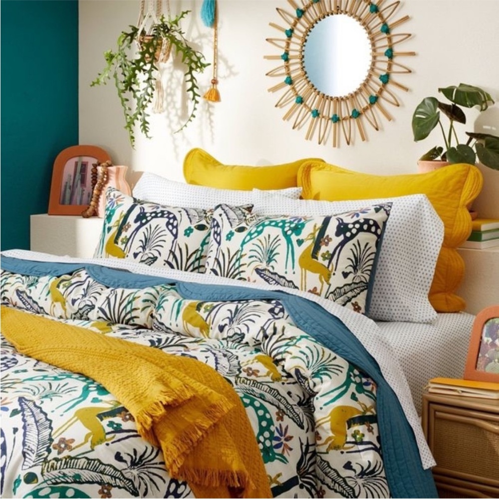 Opalhouse Multicolor Comforter Set with Yellow and Blue Accents